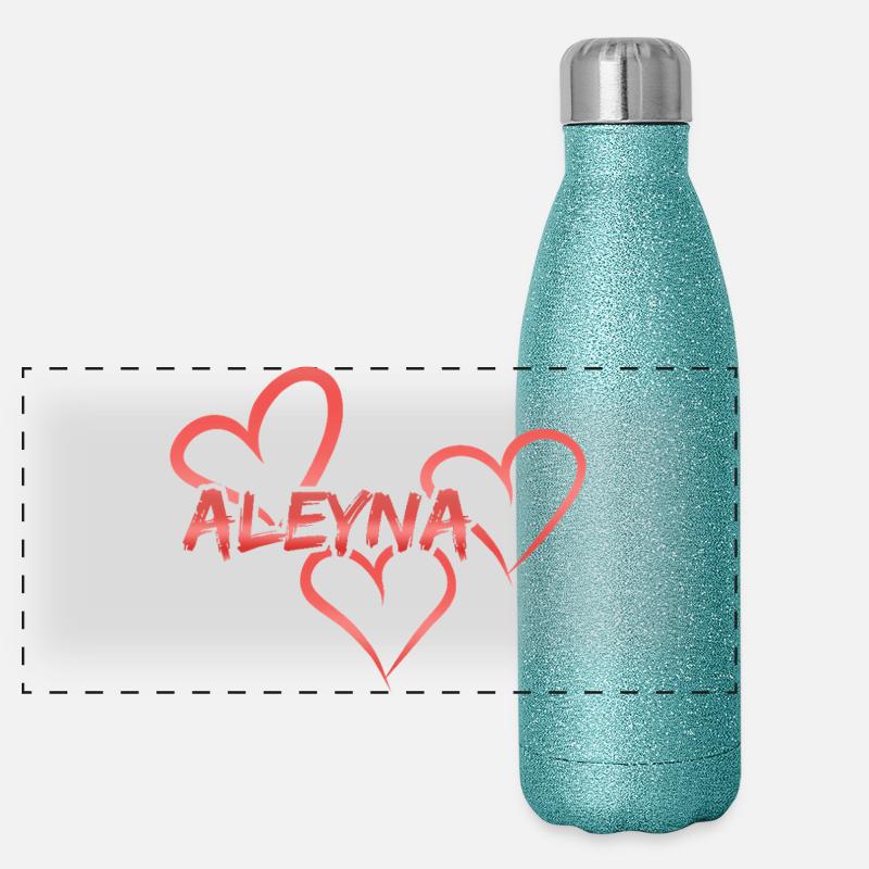 Cadeau pour Aleyna Gourde isotherme panoramique pailletée 500 ml