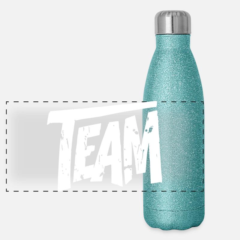 Team Graffiti Panorama Glitzer Isolierflasche 500 ml