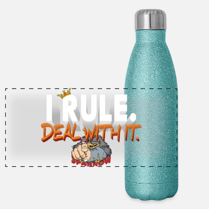 I_RULE Panorama Glitzer Isolierflasche 500 ml