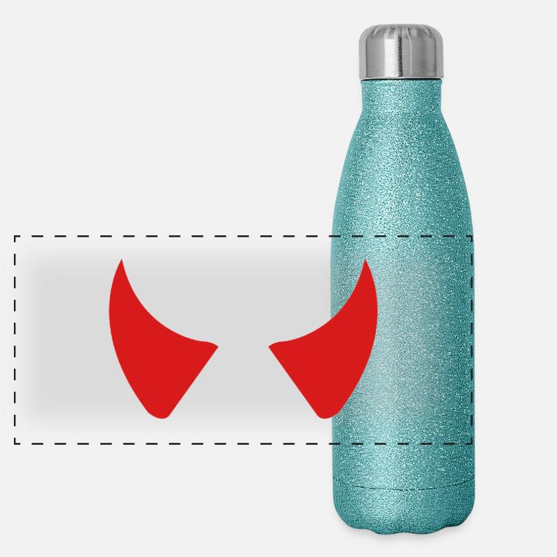 Cornes du Diable Gourde isotherme panoramique pailletée 500 ml