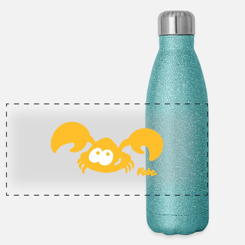 Krebs (2c) Panorama Glitzer Isolierflasche 500 ml
