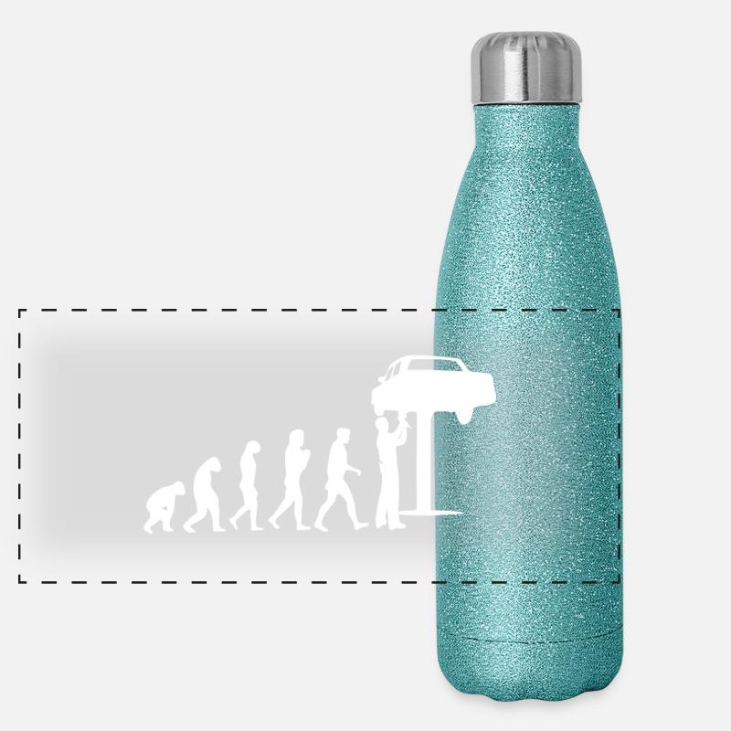 Mechaniker Evolution Panorama Glitzer Isolierflasche 500 ml