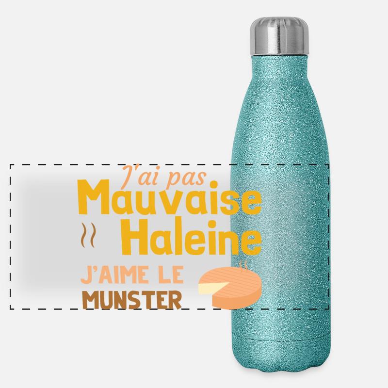 I don't have bad breath, I like Munster Panoramic Glitter Thermal Bottle 500 ml