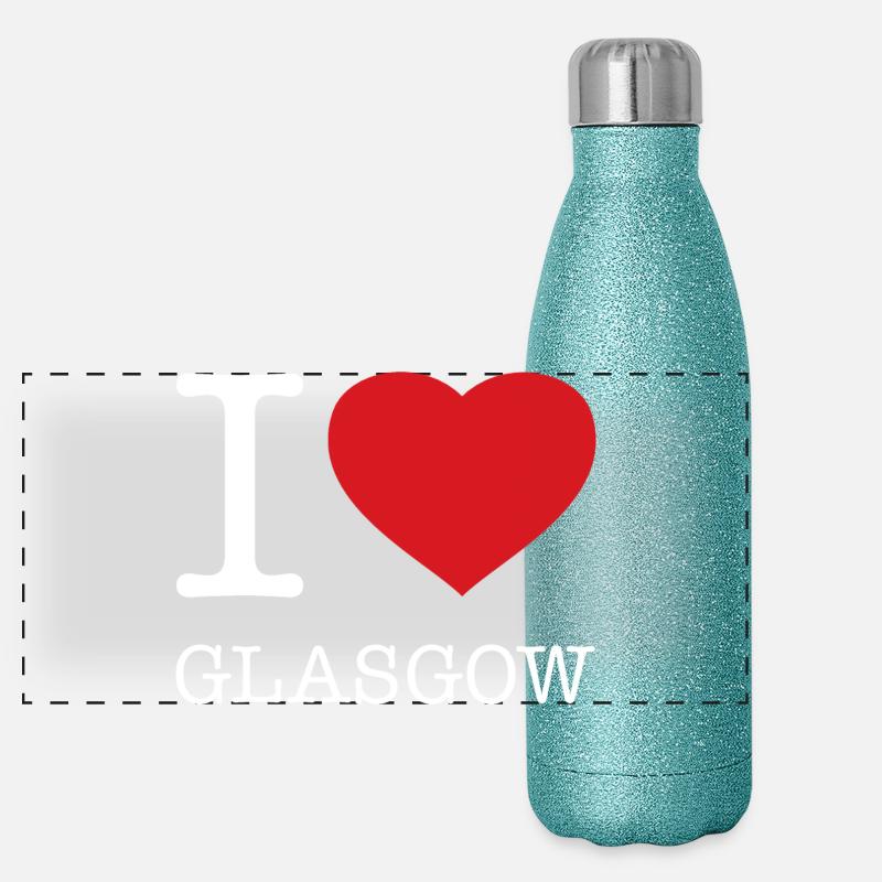 J’ADORE GLASGOW Gourde isotherme panoramique pailletée 500 ml