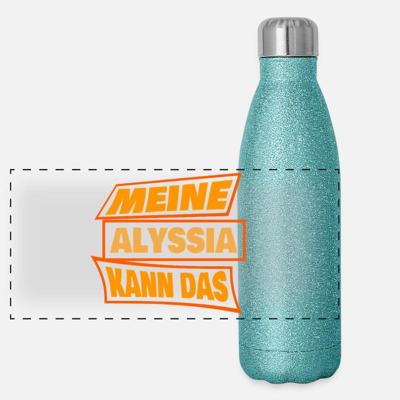 Alyssia as Alyssia Panoramic Glitter Thermal Bottle 500 ml