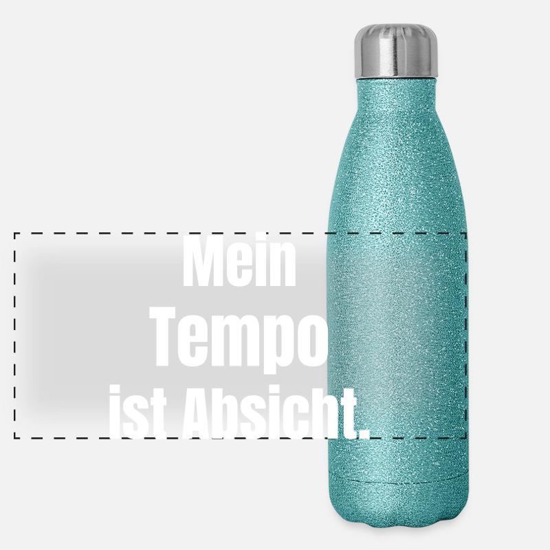 My pace is intentional Panoramic Glitter Thermal Bottle 500 ml