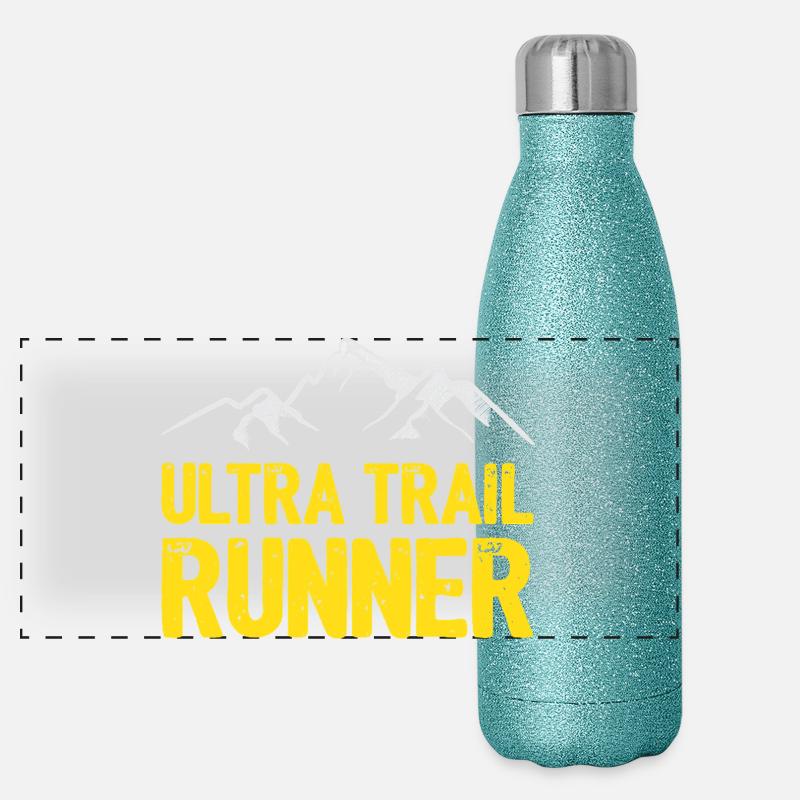 Coureur d’ultra-trail Gourde isotherme panoramique pailletée 500 ml