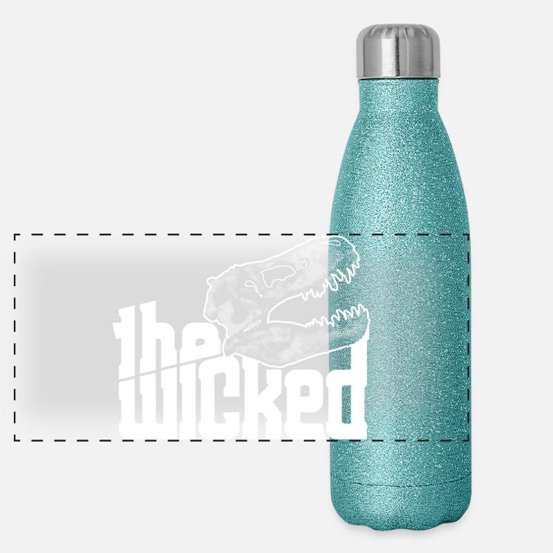 Skull Logo - dark collection Panoramic Glitter Thermal Bottle 500 ml