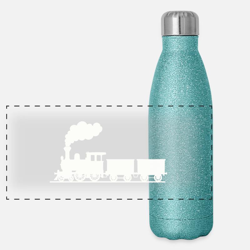 Steam locomotive Panoramic Glitter Thermal Bottle 500 ml