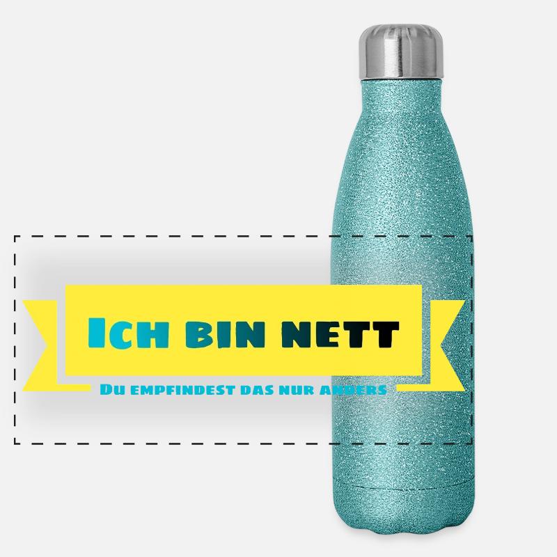 Funny design Panoramic Glitter Thermal Bottle 500 ml