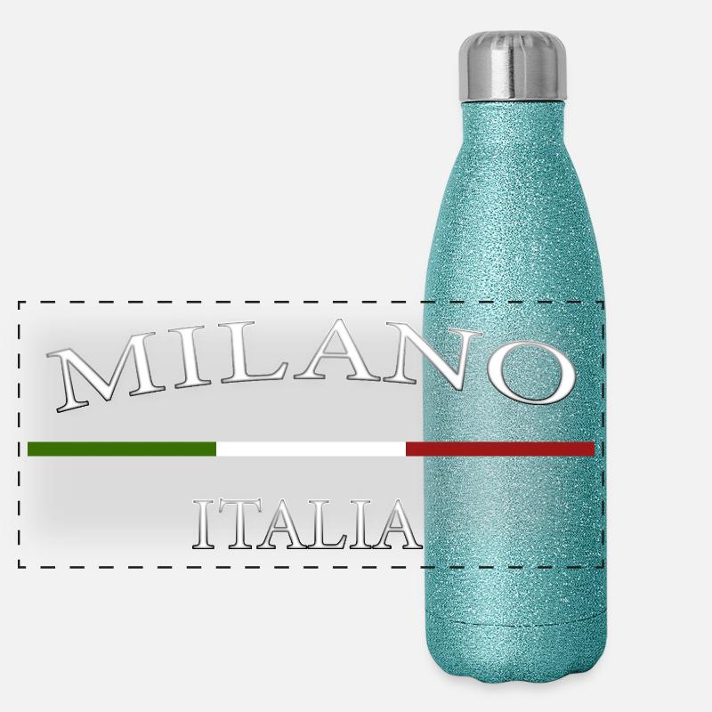 Design Cuisine Milano Italien Panorama Glitzer Isolierflasche 500 ml