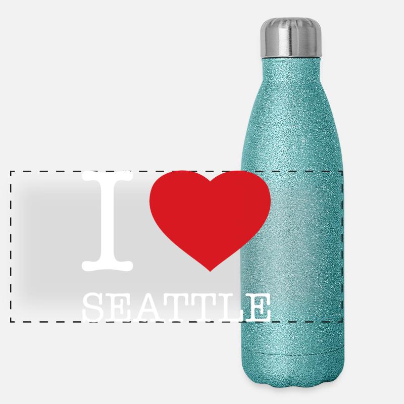 J’ADORE SEATTLE Gourde isotherme panoramique pailletée 500 ml