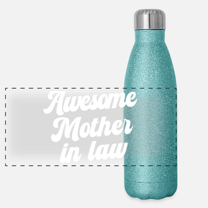 Belle-mère géniale Gourde isotherme panoramique pailletée 500 ml
