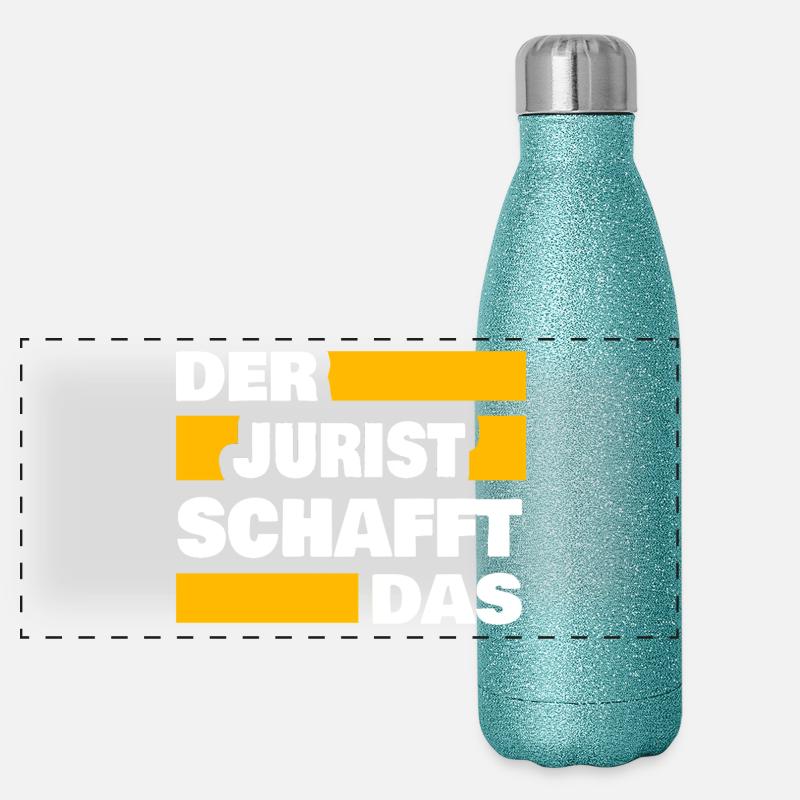 Lawyer as work Panoramic Glitter Thermal Bottle 500 ml