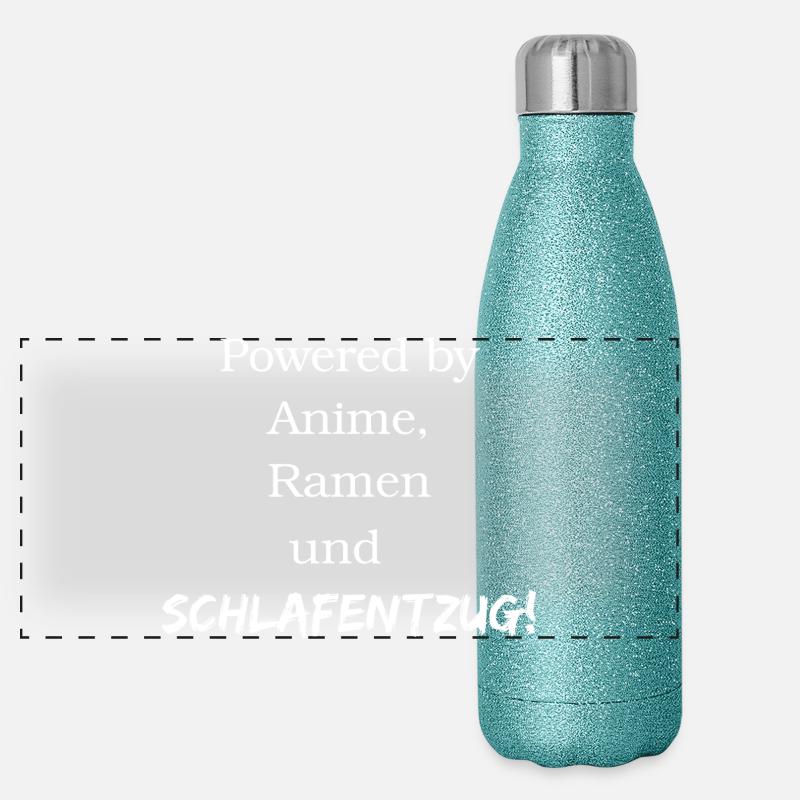 Powered by Panorama Glitzer Isolierflasche 500 ml