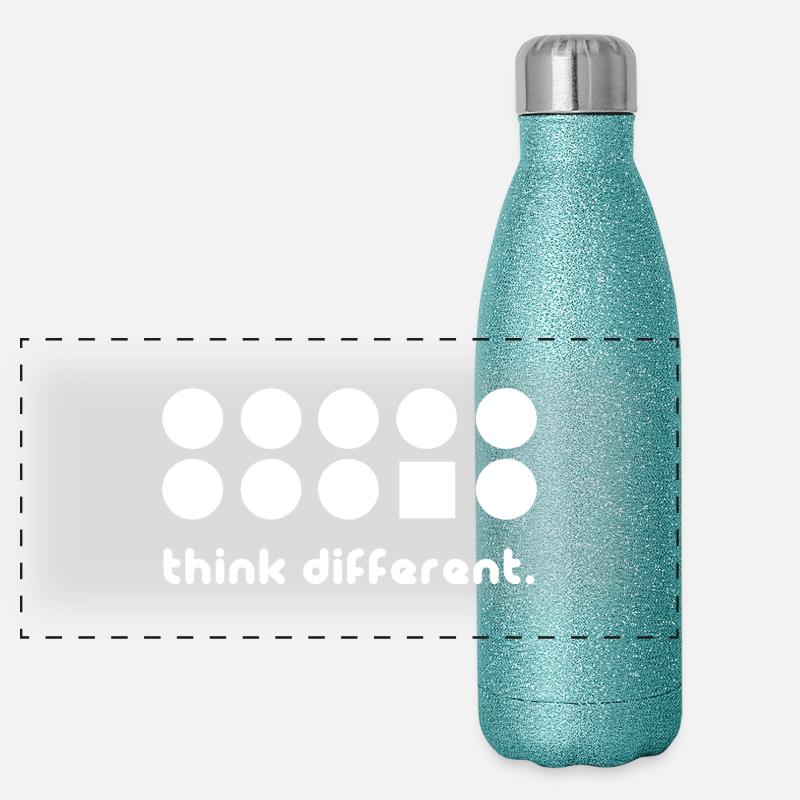 4 Panoramic Glitter Thermal Bottle 500 ml