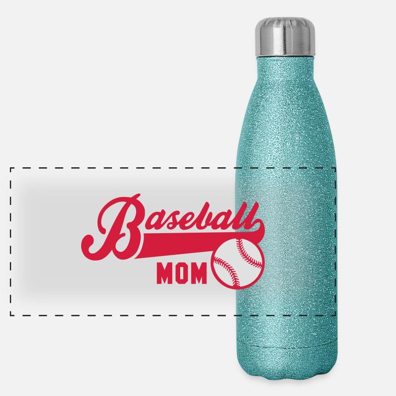 Baseball MOM 2C Gourde isotherme panoramique pailletée 500 ml