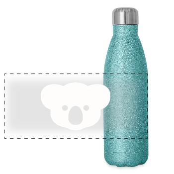 Koala are GEIL - Panoramic Glitter Thermal Bottle 500 ml - blue glitter - Front