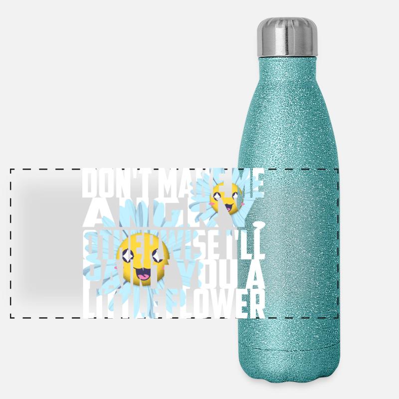 Mach mich nicht Wütend Panorama Glitzer Isolierflasche 500 ml