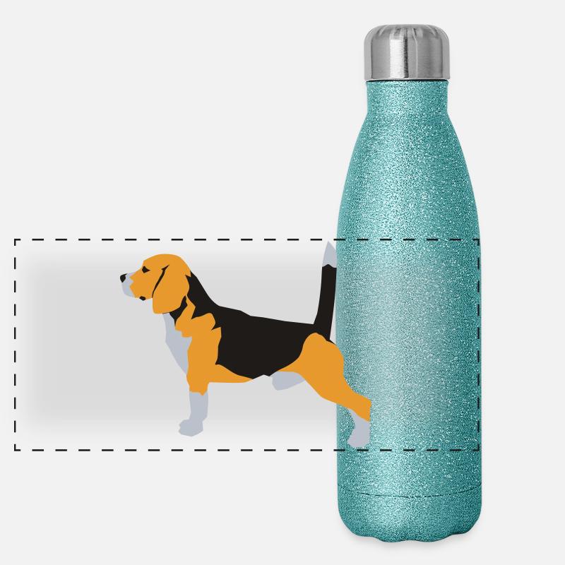 Beagle Panoramic Glitter Thermal Bottle 500 ml