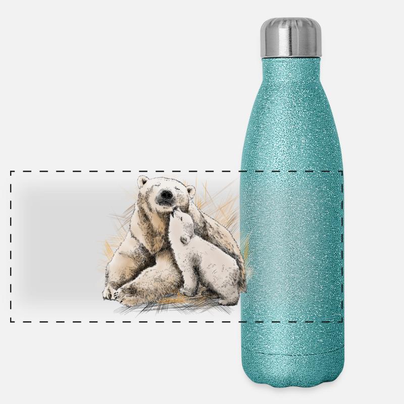 Icebear Gourde isotherme panoramique pailletée 500 ml