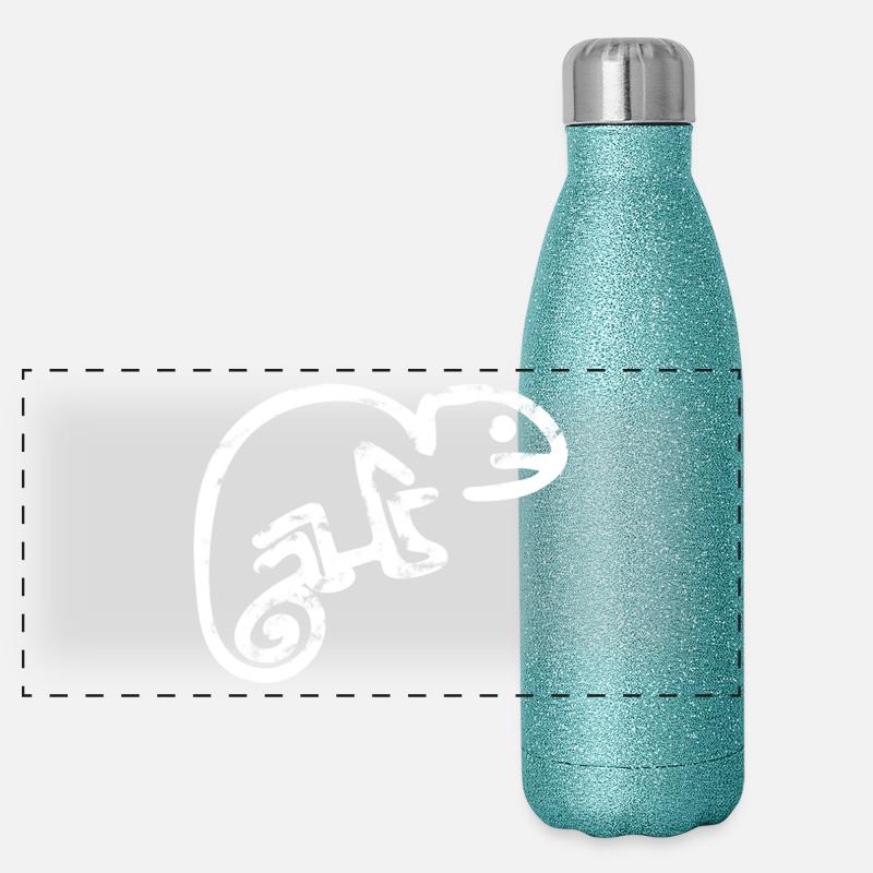 Craie caméléon Gourde isotherme panoramique pailletée 500 ml