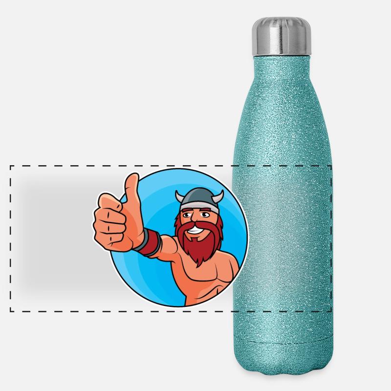 Vikings - thumbs up Panoramic Glitter Thermal Bottle 500 ml