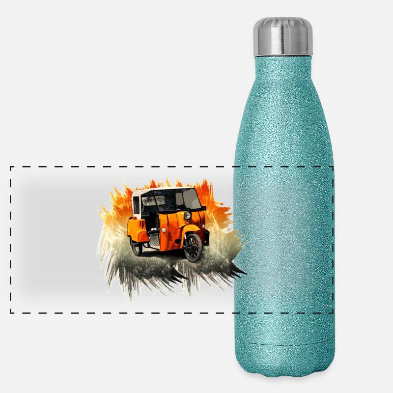 Krause Duo - DDR - Moped Panorama Glitzer Isolierflasche 500 ml