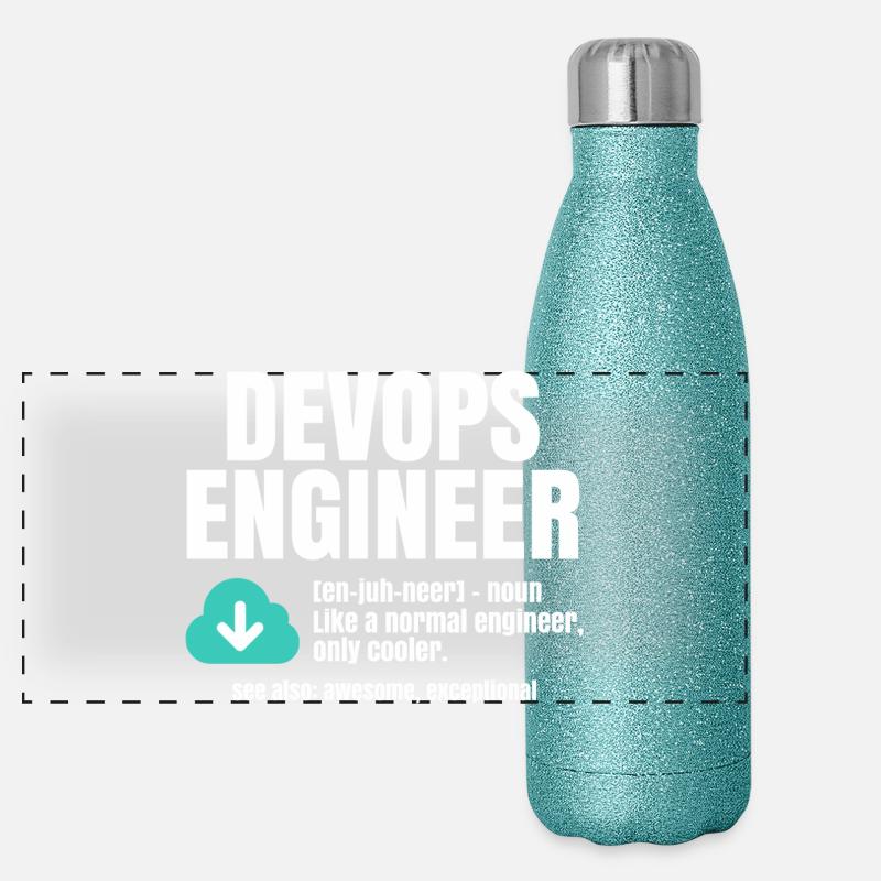 Ingénieur Devops Gourde isotherme panoramique pailletée 500 ml