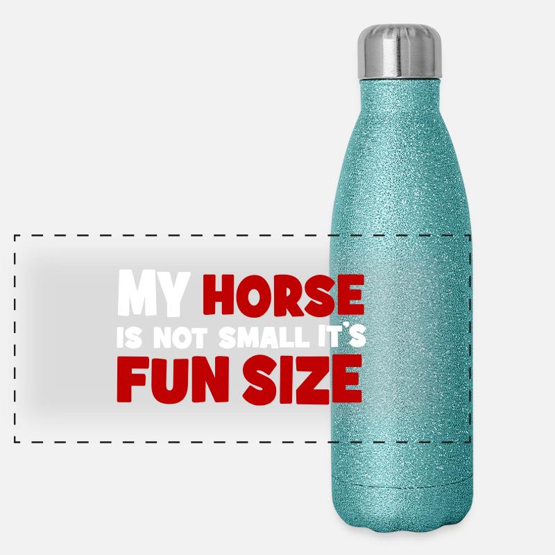 Poney Gourde isotherme panoramique pailletée 500 ml