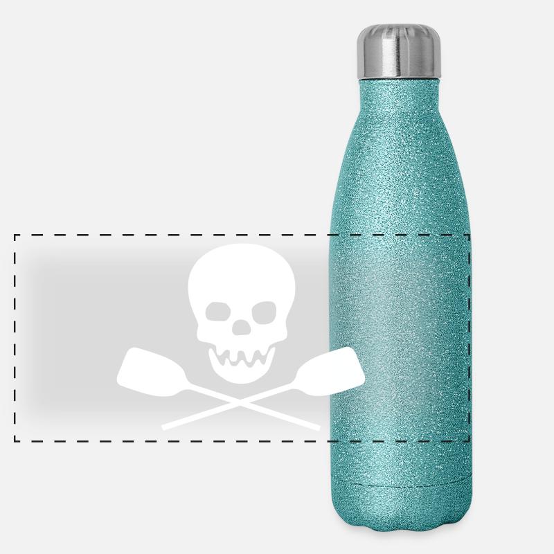 rudern Panorama Glitzer Isolierflasche 500 ml