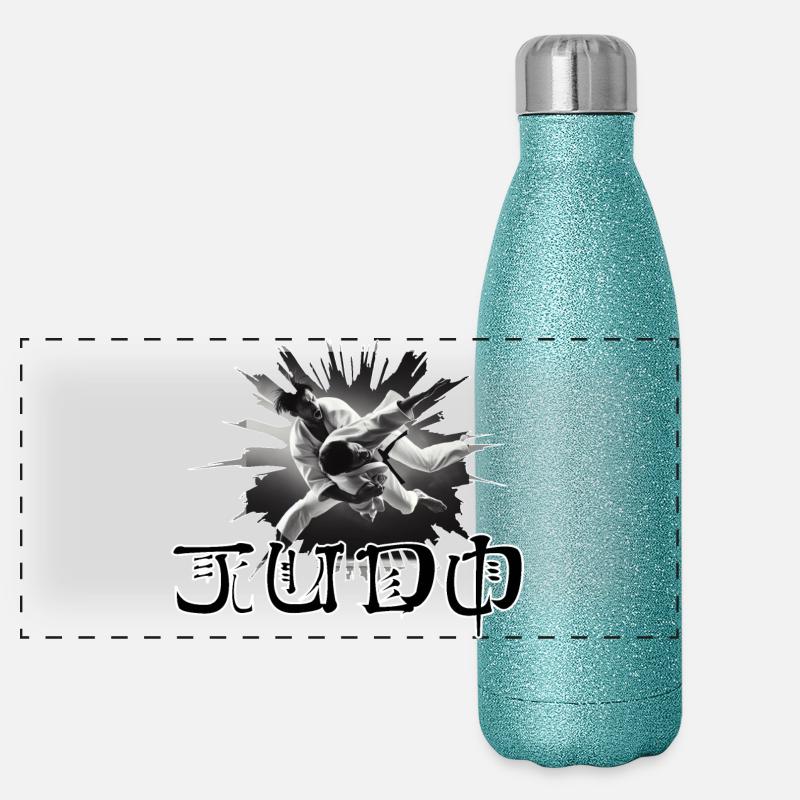 Judo Panorama Glitzer Isolierflasche 500 ml
