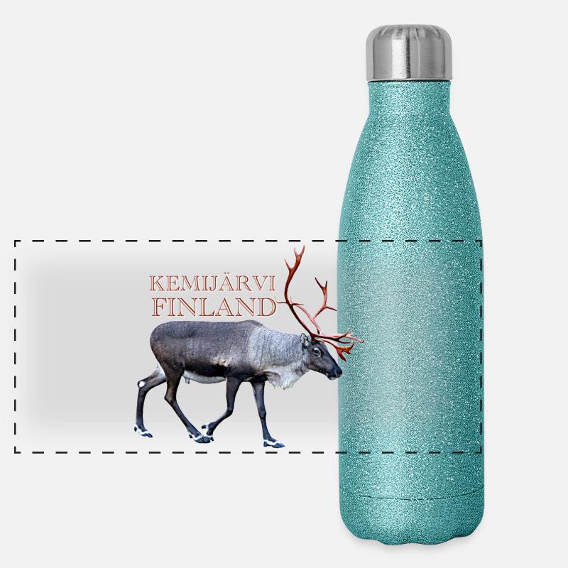 Chemische Abfälle Panorama Glitzer Isolierflasche 500 ml