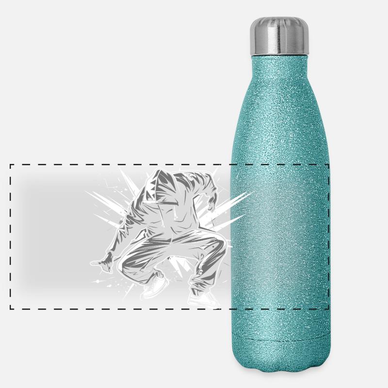 Breakdancers Panoramic Glitter Thermal Bottle 500 ml