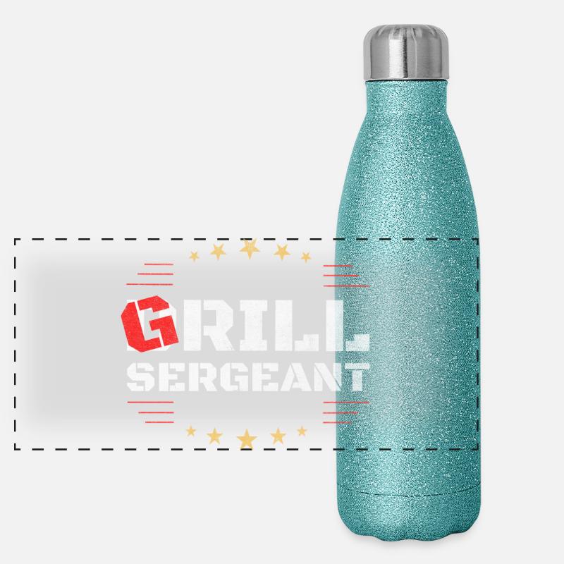 Grill Sergeant – chemise BBQ classique Gourde isotherme panoramique pailletée 500 ml