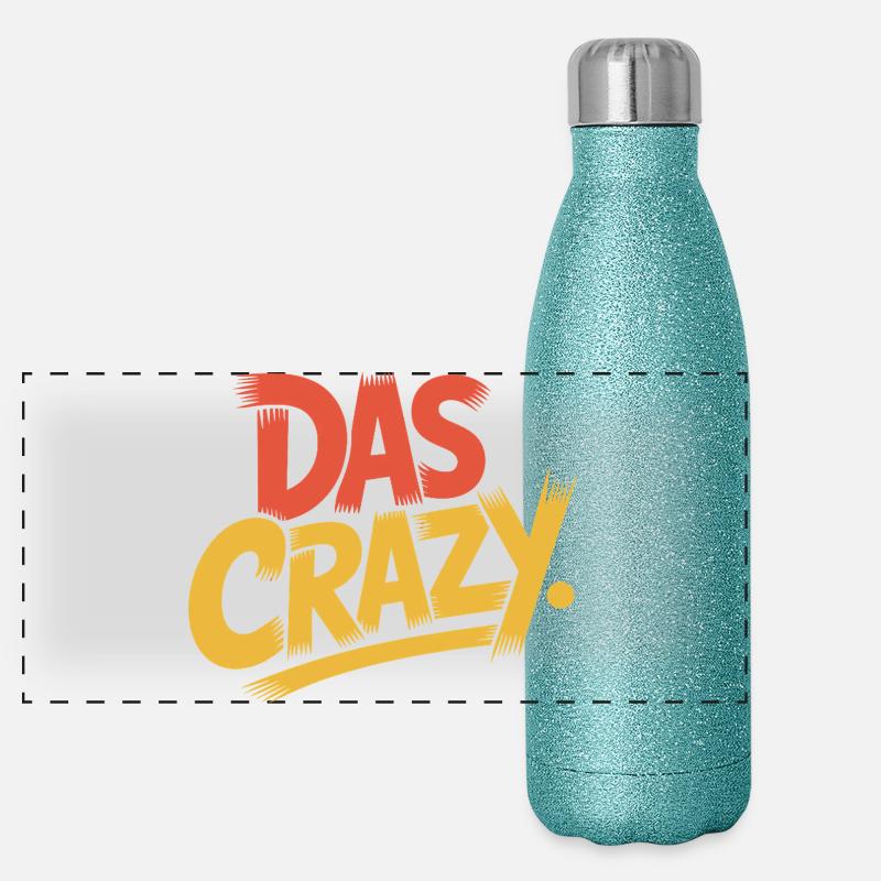 The Crazy Youth Language Insider Meme Cool Crazy Panoramic Glitter Thermal Bottle 500 ml
