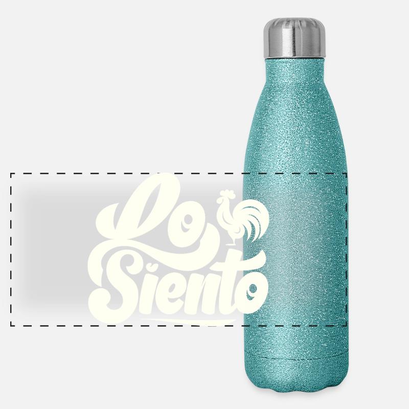 Es tut mir Leid - Lo Siento - Viral Meme Panorama Glitzer Isolierflasche 500 ml