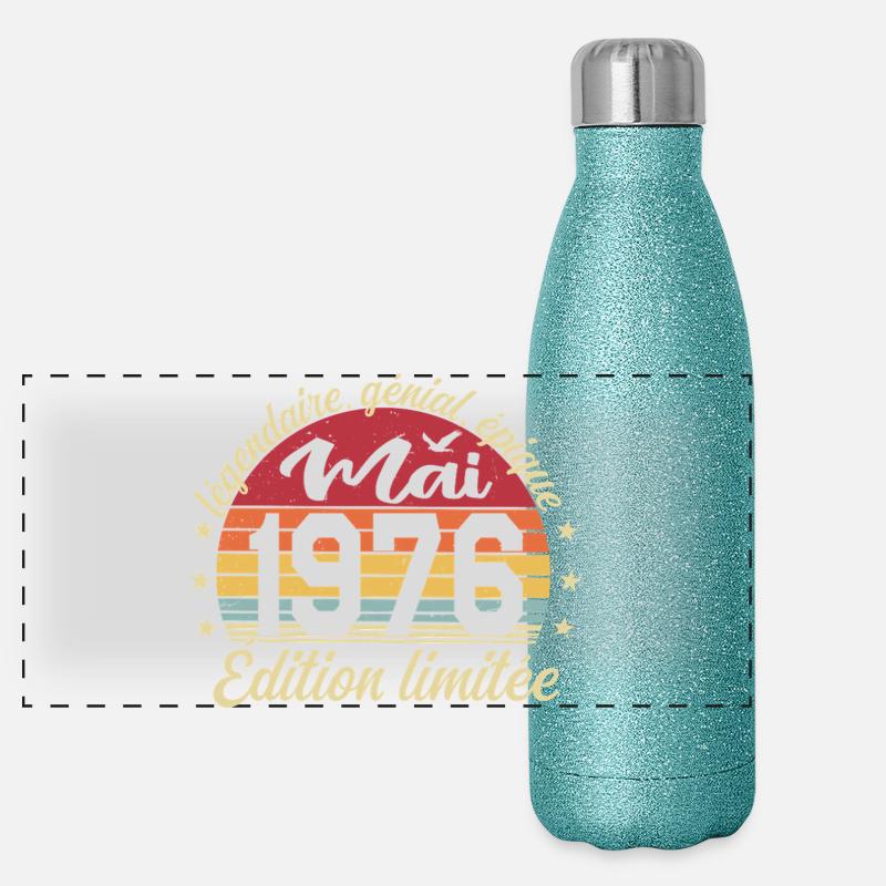 les légendes sont nées mai 1976 Gourde isotherme panoramique pailletée 500 ml