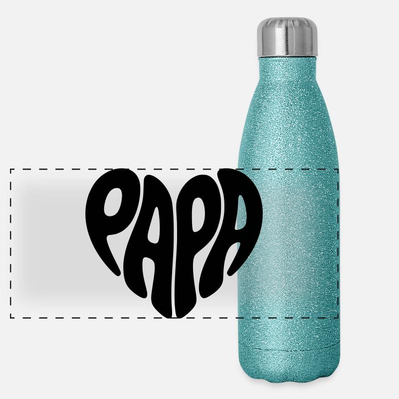 Papa Panorama Glitzer Isolierflasche 500 ml