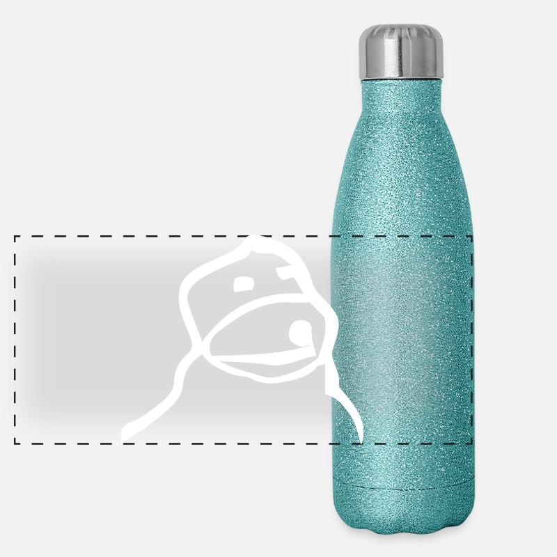 Flat Eric Panorama Glitzer Isolierflasche 500 ml