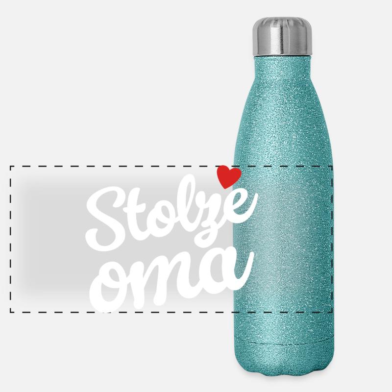 Stolze Oma Panorama Glitzer Isolierflasche 500 ml