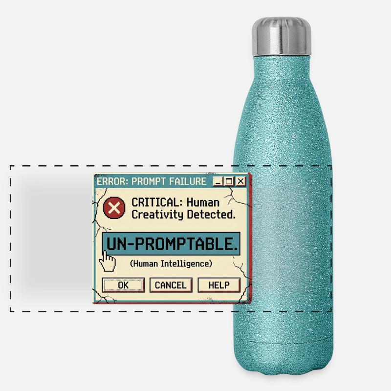 Non sollicité Gourde isotherme panoramique pailletée 500 ml