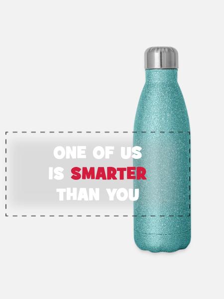 smarter - Panorama Glitzer Isolierflasche 500 ml - Blau Glitzer