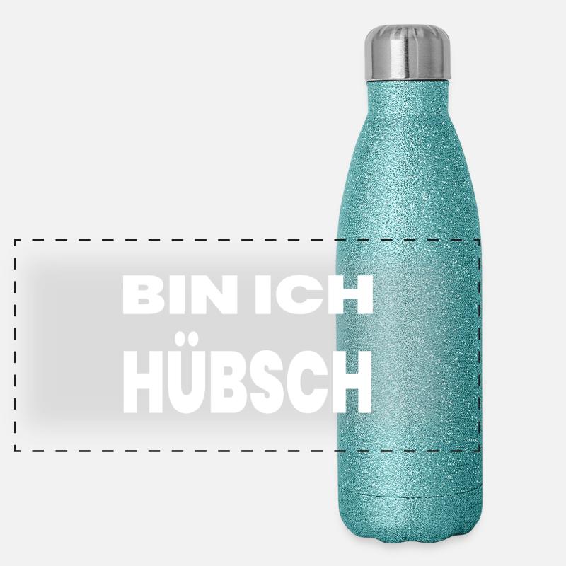 Hübsch Panorama Glitzer Isolierflasche 500 ml
