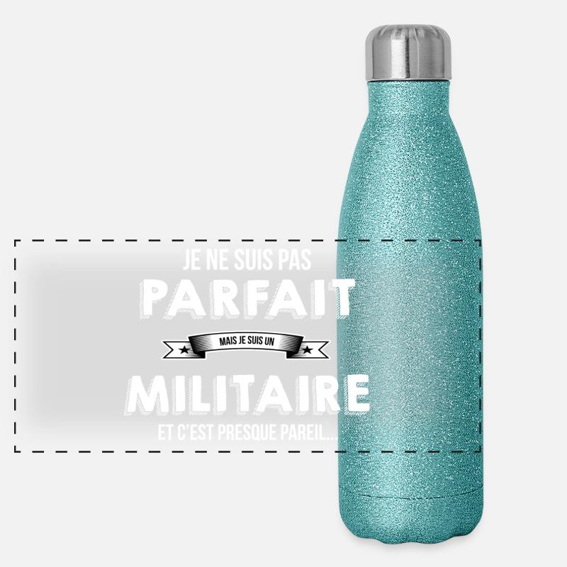Militaire Gourde isotherme panoramique pailletée 500 ml