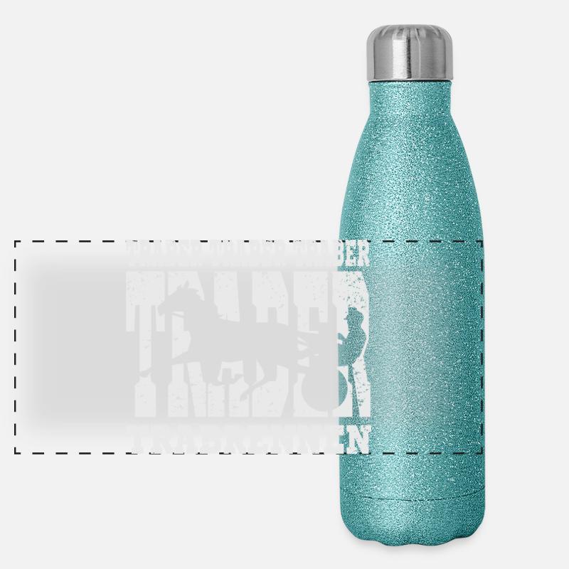 Decorative trotter design Panoramic Glitter Thermal Bottle 500 ml