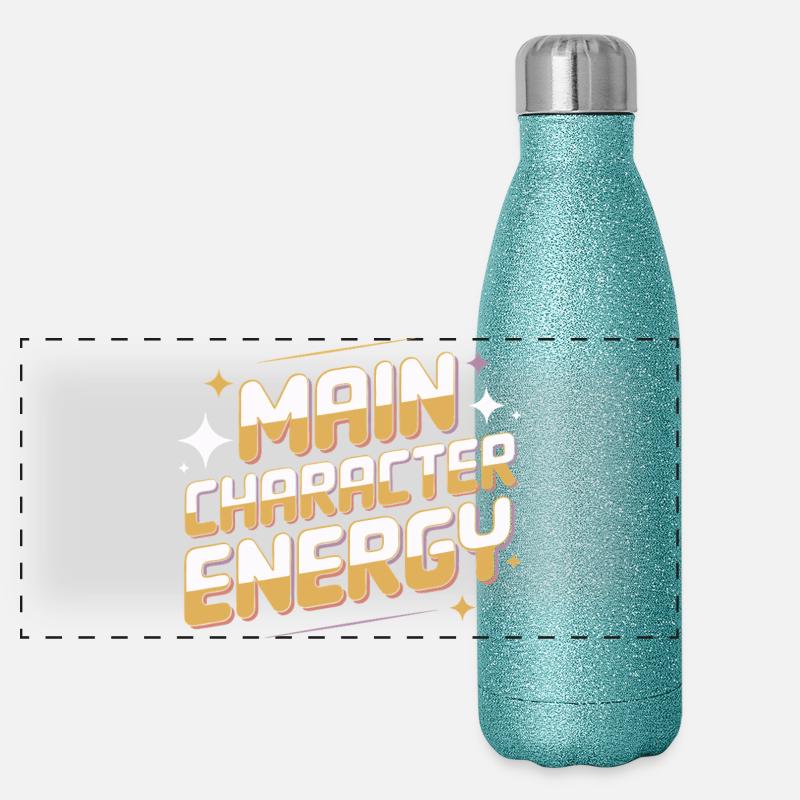 Hauptcharakter-Energie-Grafik-Tee Panorama Glitzer Isolierflasche 500 ml