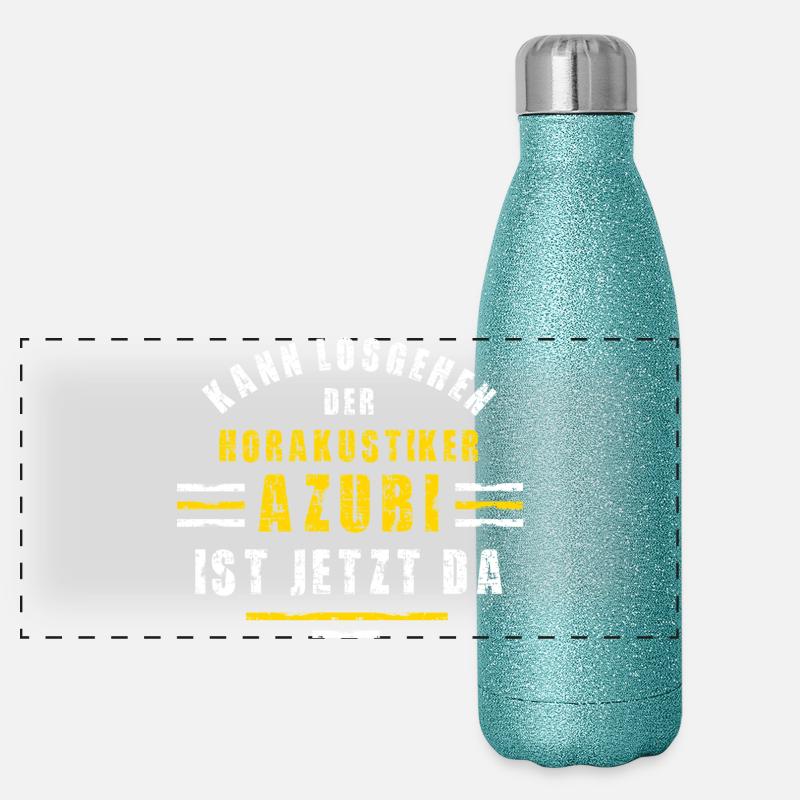 Hearing aid acoustician trainee training teaching hearing aids Panoramic Glitter Thermal Bottle 500 ml
