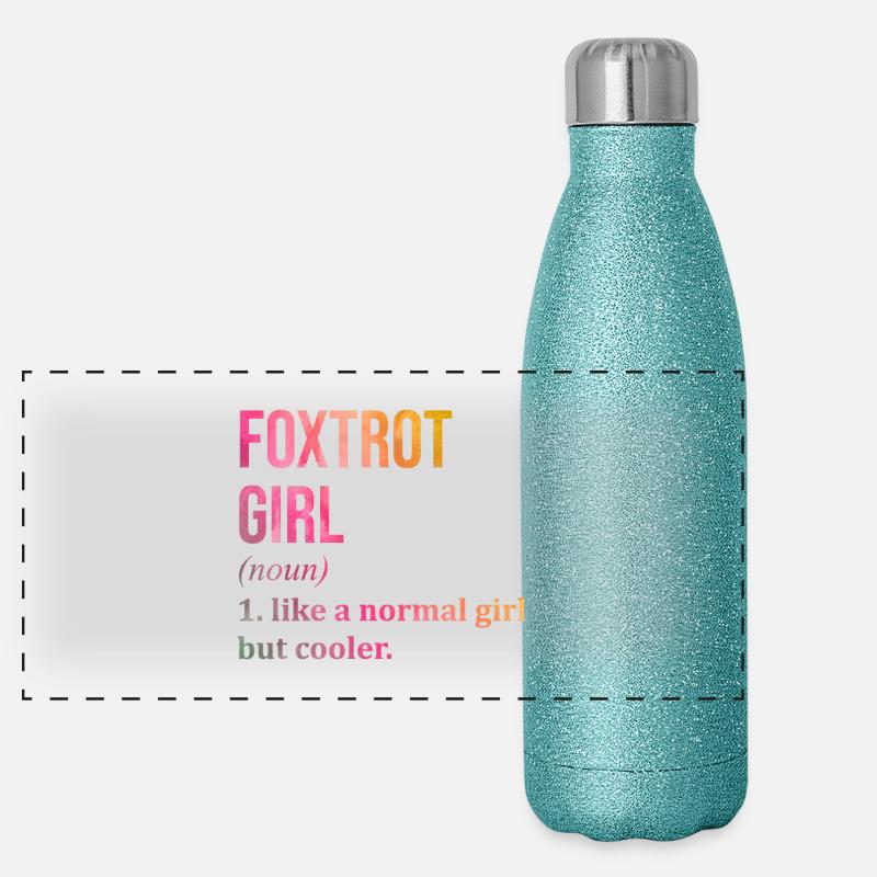 Fox-trot Gourde isotherme panoramique pailletée 500 ml