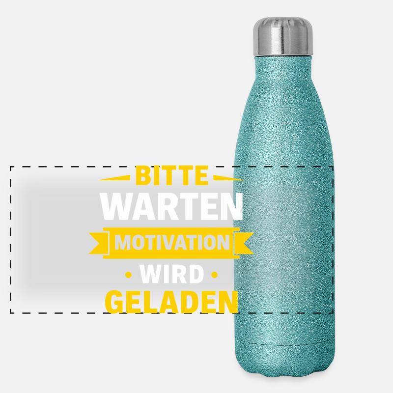 Please wait – Motivation is loaded Spruch Shir Panoramic Glitter Thermal Bottle 500 ml